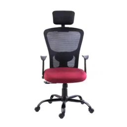 Bluebell Golf Ergonomic High Back Black &a; Maroon Revolving Chair, BBVS01-EC05-picture-16