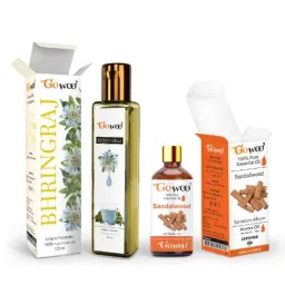 GoWoo 2 Pcs 10ml Natural Therapeutic Grade Sandalwood Aroma Oil &a; 100ml Bhringraj Carrier Oil Set, GWOC1195-P44+P170-picture-35