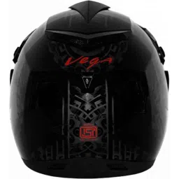 Vega Off Road Ranger Motocross Black Red Helmet, Size (Medium, 580 mm) image 3
