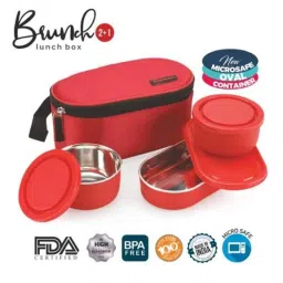 Trueware Brunch 2+1 Red Lunch Box image 3