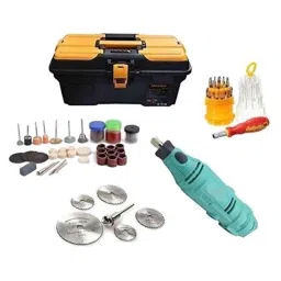 Krost Medium Blue Metal Grinder Kit with Variable Speed Dremel &a; Storage Box-picture-43