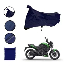 Riderscart Polyester Blue Waterproof Two Wheeler Body Cover with Storage Bag for Yamaha YZF R3 Bajaj Dominar 400 BS6 image 2