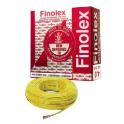 Finolex Gold 4 Sqmm 1 Core Yellow Copper FR PVC Insulated Unsheathed Industrial Cables, 10306, Length: 90 m-picture-34