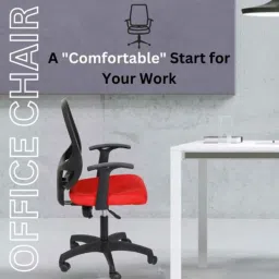 Heikin 804 Red Low Back Breathable Mesh DIY Ergonomic Office Chair for Work from Home, HE-00010 image 2