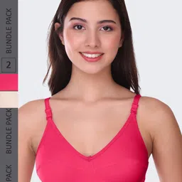 POOJA RAGENEE Pack Of 2 Full Coverage Non-Wired Lightly Padded Everyday Bras-picture-22