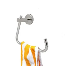 Anatomix Times Stainless Steel Chrome Finish G Shape Towel Ring image 2