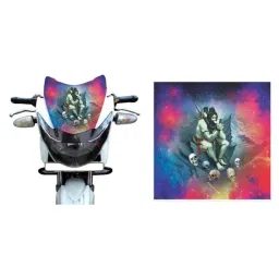 Just Rider Sv-509 Bhole Face Graphic Sticker for Visor Bike image 3