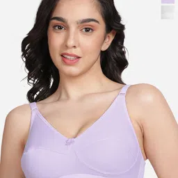 Susie Pack Of 2 Medium Coverage Non Padded Everyday Bra- All Day Comfort-picture-19