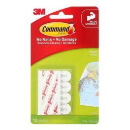3M Command 17.1x10x0.8cm Foam &a; Paper White Poster Strips-picture-9