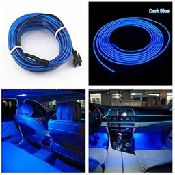Kozdiko 12V 5m Plastic Ice Blue Cold Roll Car Interior Strip Light for Toyota for Tuner image 3