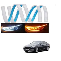 Kozdiko 2 Pcs 60cm Flexible White Daytime Running Light Set with Matrix Yellow Indicator &a; Turn Sequential Flow for BMW 3 GT-picture-36