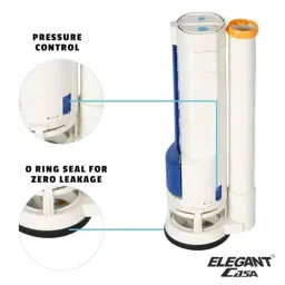 Elegant Casa 25mm Polypropylene White PTMT Ball Cock Valve for Water Tank image 2