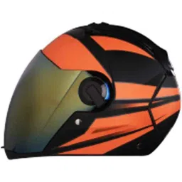 Steelbird SBA-2 Matt Black Orange Full Face Helmet, Size (Large, 600 mm) image 2