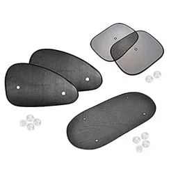 Auto Pearl 5 Pcs PVC &a; Mesh Black Window &a; Rear Sun Shade Set for Tata Sumo, Chipkoo_5Pcs_Sumo-picture-20