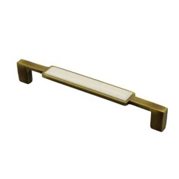 RAB 160mm Zinc White Antique Brass Drawer Pull Handle, 301 (Pack of 2)-picture-31