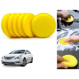 Auto Pearl Polyurethane Beige Washing &a; Waxing Polish Foam Sponge for Sonata (Pack of 6)-picture-41