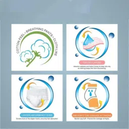 Easycare Xtra Large Disposable Pull Up Adult Diaper Pants, EC1116P (Pack of 10) image 3