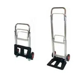 Bigapple 80kg Aluminium Alloy Grey &a; Black Foldable Luggage Trolley with 2 Wheels, TRL-SPL-AL-80-picture-11