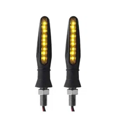Ramanta 2 Pcs Plastic Amber 18 SMD Front &a; Rear LED Indicator Light Set for Bajaj Universal Bike-picture-17