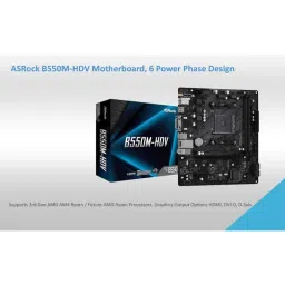 ASRock B550M-HDV ‎64GB DDR4 3rd Gen AMD AM4 Ryzen Micro ATX Motherboard image 4