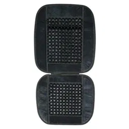 Kozdiko Wooden Bead Seat with Grey Velvet Border for Honda City Old Model-picture-11