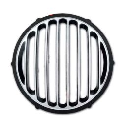 AllExtreme EXMH1LG 7 inch Heavy Duty Metal Lion Model Front Headlight Black Grill Cover-picture-20