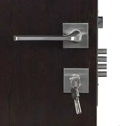 Homexpert Rose Bullet-R-BSK 60mm Stainless Steel Silver Both Side Key Mortise Door Lock Set-image-2