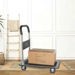 Corvids 150kg Alloy Steel Black Portable Platform Trolley, CPT-MS150 image 3