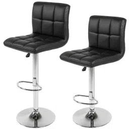 Caddy PU Leatherette Adjustable Armless Office Chair, DM 122 (Pack of 2) image 3