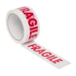 Veeshna Polypack 65m 2 inch 42 Micron Handle with Care Fragile Printed Tape, Fragile 02 (Pack of 3) image 2