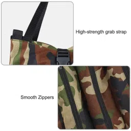 Pahal 49x29cm 5 Pockets Nylon Zipper Roll Up Wrench Pouch Tool Bag image 5