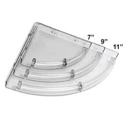 Drizzle 3 Pcs ABS Bathroom Corner Shelf Set image 2