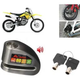 Auto Pearl Steel Black Anti-Theft Alarm Disc Brake Lock for DR-Z50 BS6, Lock_579-picture-17
