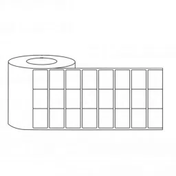 LabelKart 20x30mm Paper White 3UP Chromo Label Roll-picture-25
