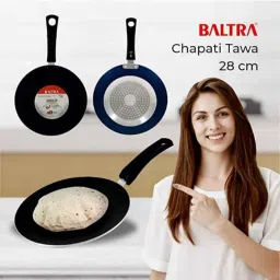 Baltra 28cm Aluminium Blue Induction Base Non-Stick Multi-Purpose Concave Tawa, BTN-238 image 5