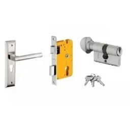 Dorset HL Series Cara 70mm Stainless Steel Door Handle Lock Set with Knob &a; Key (Pack of 2)-picture-31