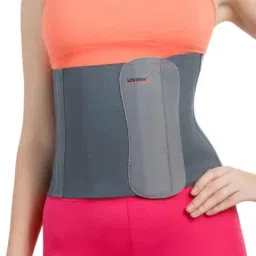 LifeWear Elastic Grey Abdominal Belt, LWA-09, Size: L image 3