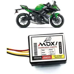 Auto Pearl 12V Black Front &a; Rear Flasher Indicator Light for Kawasaki Ninja 650-picture-30