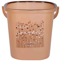 Nayasa 2 Pcs 25L Plastic Brown Bathroom Bucket &a; 1.5L Mug Set image 4