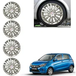 Auto Pearl 4 Pcs 14 inch ABS Silver Wheel Cover Set for Maruti Suzuki Celerio VXI-picture-15