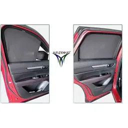 Kozdiko 4 Pcs Mesh Black Non-Magnetic Car Sun Shade Set for Volkswagen Polo Cross image 2