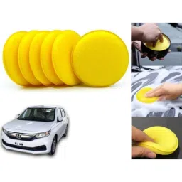 Auto Pearl Polyurethane Beige Washing &a; Waxing Polish Foam Sponge for Amaze 2018-2021 (Pack of 6)-picture-13