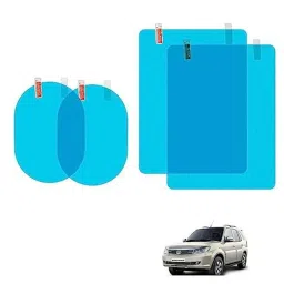 Kozdiko 4 Pcs PET Waterproof Car Rear View Mirror Anti-Fog Film Set for Tata Safari Storme-picture-28