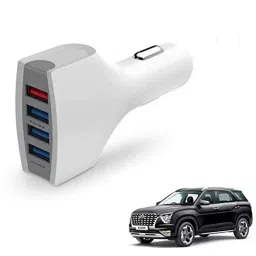 Kozdiko 36W 4.1 White USB Car Fast Charger with 4 Ports for Hyundai Alcazar-picture-33