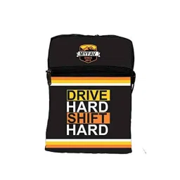 My Fav Polyester Black Drive Hard Shift Hard Messenger Bag, MFMDP019-picture-25