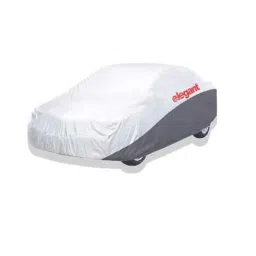 Elegant White &a; Grey Water Resistant Car Body Cover for Chevrolet Sail-picture-18
