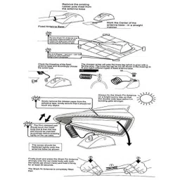 Auto Pearl Shark Fin Signal Receiver AM/FM Antenna For Maruti Suzuki Alto K10 Old image 4