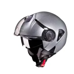 Studds Downtown Expanded Polystyrene Silver Grey Open Face Open Face Helmet, Size: Medium-picture-44