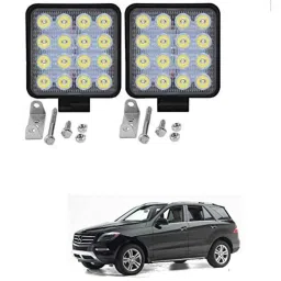 Kozdiko 2 Pcs 48W 16 LED White Bright Beam Square Fog Light Set for Mercedes Benz M-Class, koz_92661-picture-13