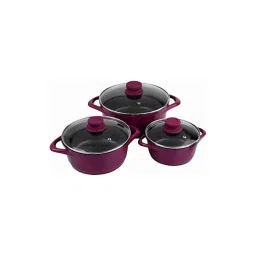 Wonderchef Ceramide 6 Pieces Pink Casserole Set-picture-34
